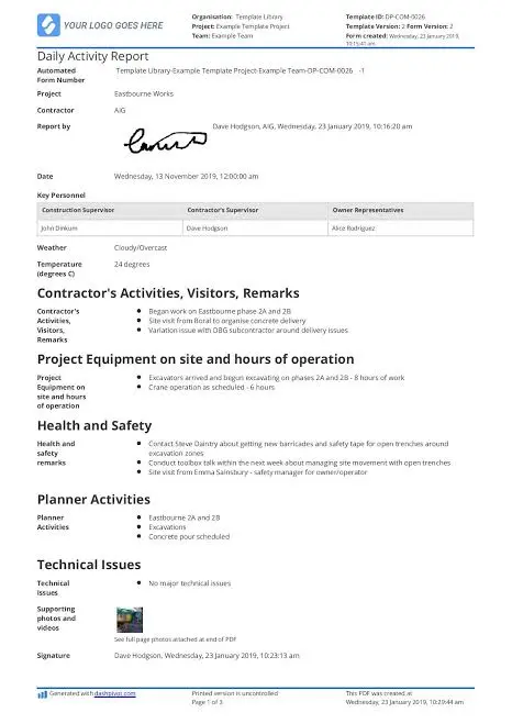 Security Guard Daily Activity Report 6 Points To Include