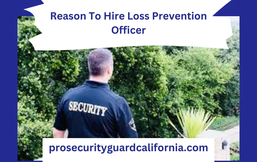 reasons to hire loss prevention officer