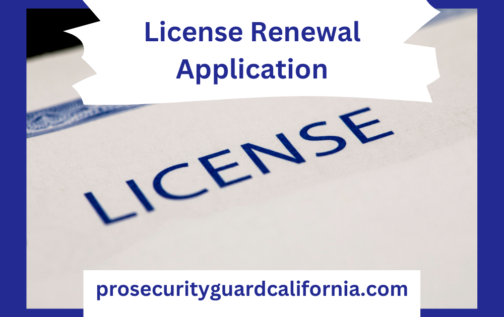 renew my security guard license