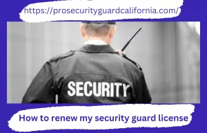 how to renew my security guard license