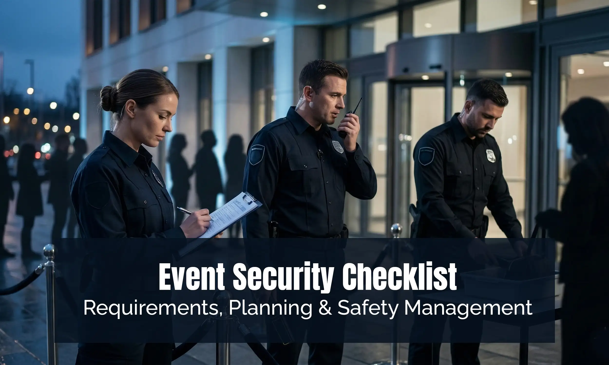 Event Security Planning Checklist