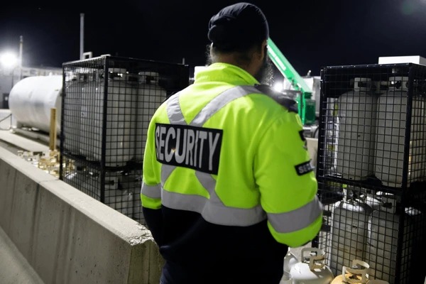 Security Guard at Work