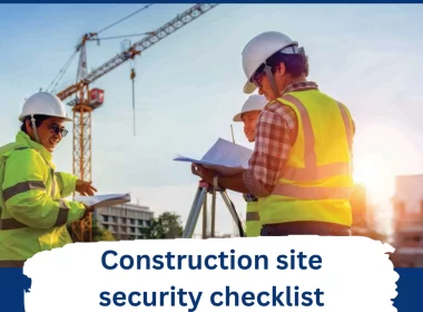 construction site security checklist
