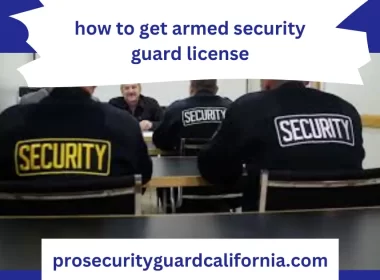 how to get armed security guard license