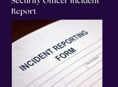 Security guard Incident Report